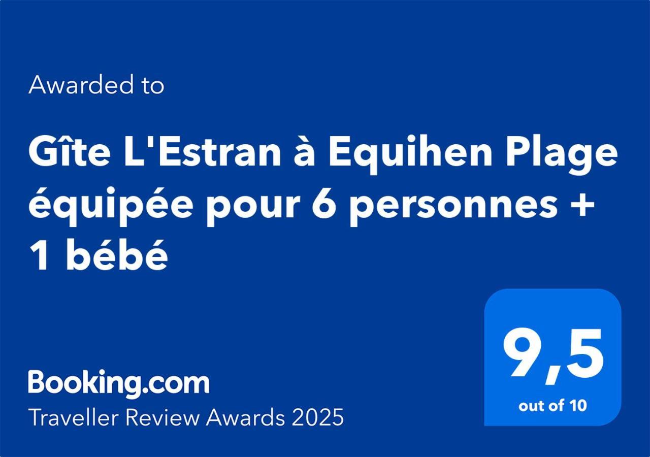 Gite L'Estran A Equihen Plage Equipee Pour 6 Personnes + 1 Bebe Exterior foto